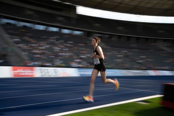 Jasmina Stahl (Hannover 96) waehrend der deutschen Leichtathletik-Meisterschaften im Olympiastadion am 26.06.2022 in Berlin